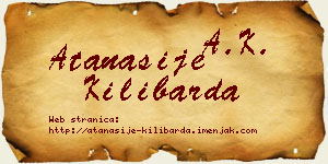 Atanasije Kilibarda vizit kartica